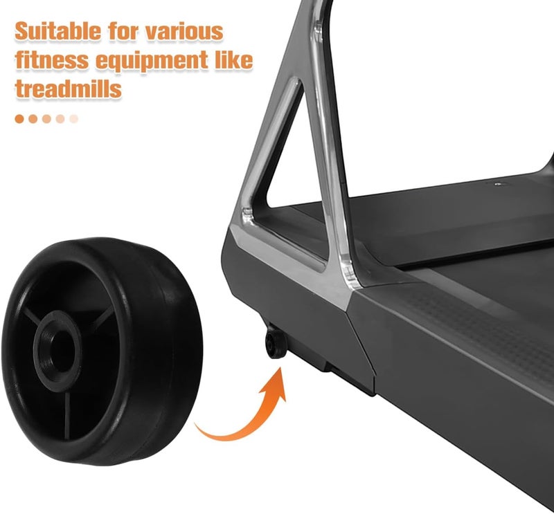 SOLUSTRE 4pcs Fitness Equipment Caster Wheels for Treadmill Exercise Bike Roller Design for Easy Mobility Smooth Operation Versatile Use Home Gym - Image 5